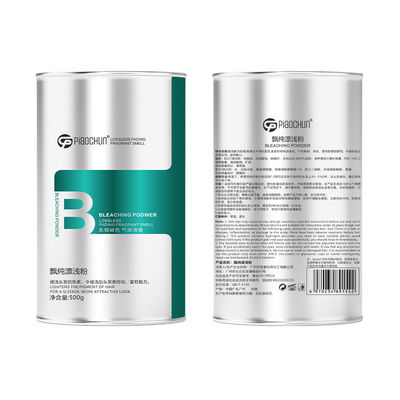 Lighten Hair Color with Hair Discolor Powder and Developer Combination