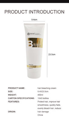 Gentle Cruelty Free White Hair Lightening Cream Salon Use For Men And Women
