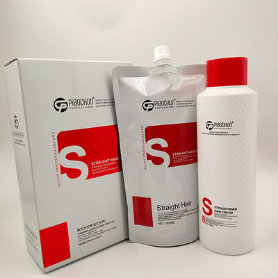 Permanent Straightening Hair Lotion Cream For Professional Salon GMPC MSDS Approval